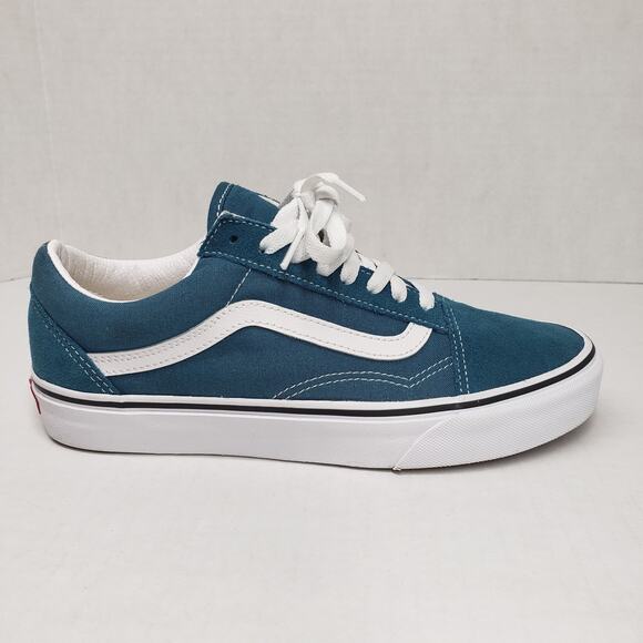 Vans Old Skool Skate Shoes 8 Mens 9.5 Womens Blue Stargazer Pig Suede Casual - Picture 10 of 12